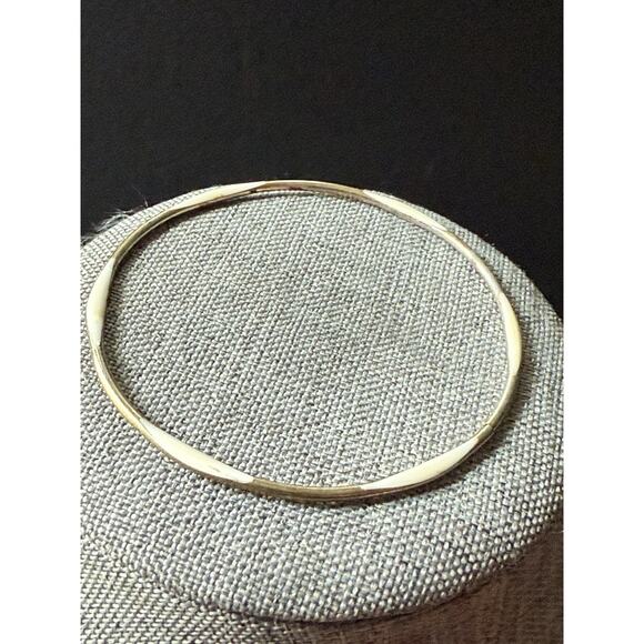 Vintage Brass Enamel Bangle Bracelet Stackable Boho Festival Art To Wear - Picture 3 of 5